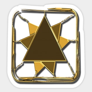 Jewel in gold look Sticker